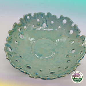 Ręcznie wykonana misa ceramiczna ażurowa – 28 cm