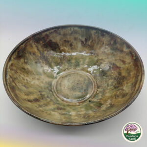 Ręcznie wykonana misa ceramiczna – rustykalne szkliwienie, 30 cm