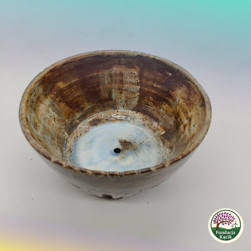 Osłonka ceramiczna na rośliny – ręcznie wykonana - obrazek 2