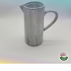 Dzbanek ceramiczny ręcznie wykonany 1200 ml – biało-szary