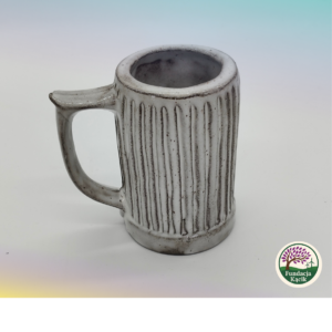 Kufel ceramiczny 300 ml – ręcznie wykonany, biały