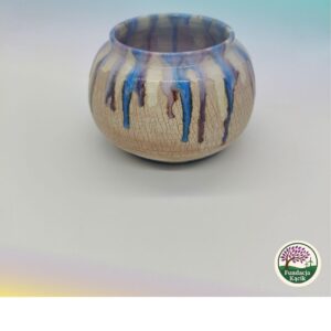 Wazon ceramiczny „Błękitne Strugi” – ręcznie wykonany