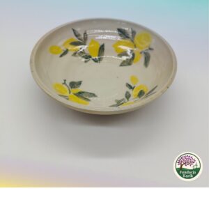 Miska ceramiczna „Cytrynowy Ogród” – ręcznie toczona i malowana
