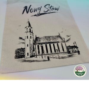 Torba Bawełniana „Nowy Staw” – Z Autorskim Nadrukiem Sitodrukowym